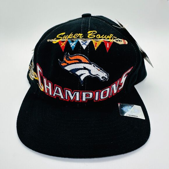 🆕 Denver Broncos Super Bowl XXXII Official Locker Room Snap Back DS Vintage 1998 - Picture 1 of 10